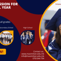 Purple Simple and Bold School Admission Banner