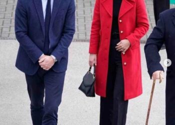 Кејт Мидлтон и принцот Вилијам се вратија на работа: Принцезата повеќе не е во црно (ФОТО)