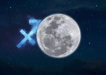 Млада месечина во Стрелец