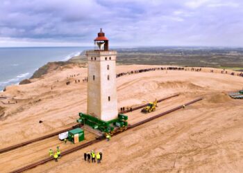 Светилникот Рубјерг Кнуд во Данска е преместен по 120 години