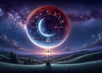 Затемнувањето на Месечината во Вага