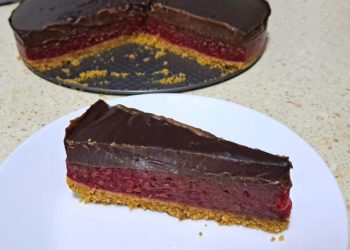 Чоко-малина торта