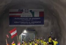 Историски момент во Европа: Австрија и Италија поврзани со најдолгиот железнички тунел под Алпите Австрија и Италија поврзани со најдолгиот железнички тунел под Алпите